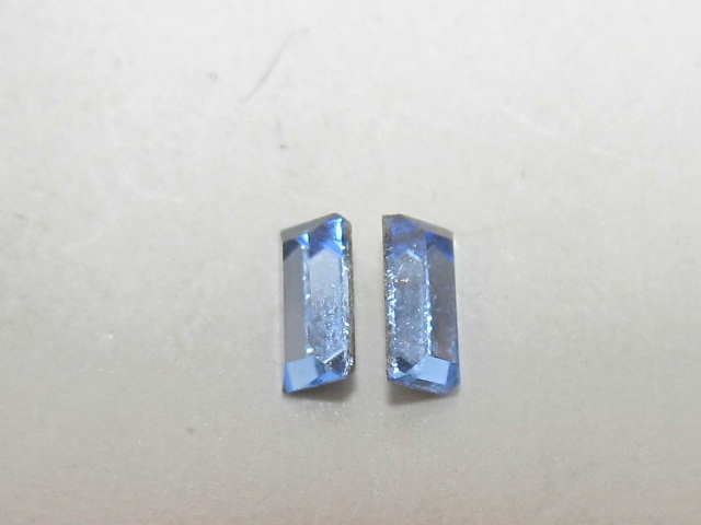 12pcs. 4x2mm OVAL LIGHT SAPPHIRE (maxima) POINTED BACK PRECIOSA Rhinestones